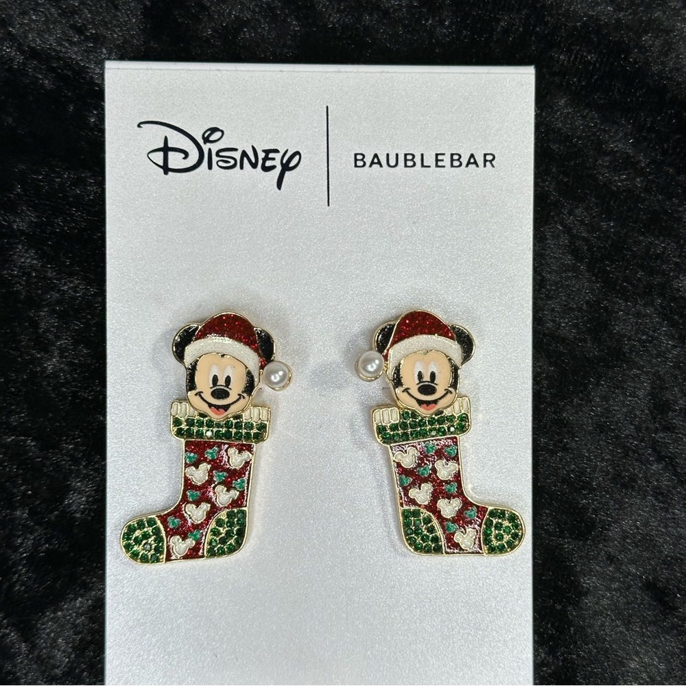 Disney X Baublebar Mickey Mouse Holiday Sock Earring
